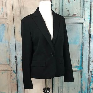 Anne Klein Black Blazer 6 Single Button